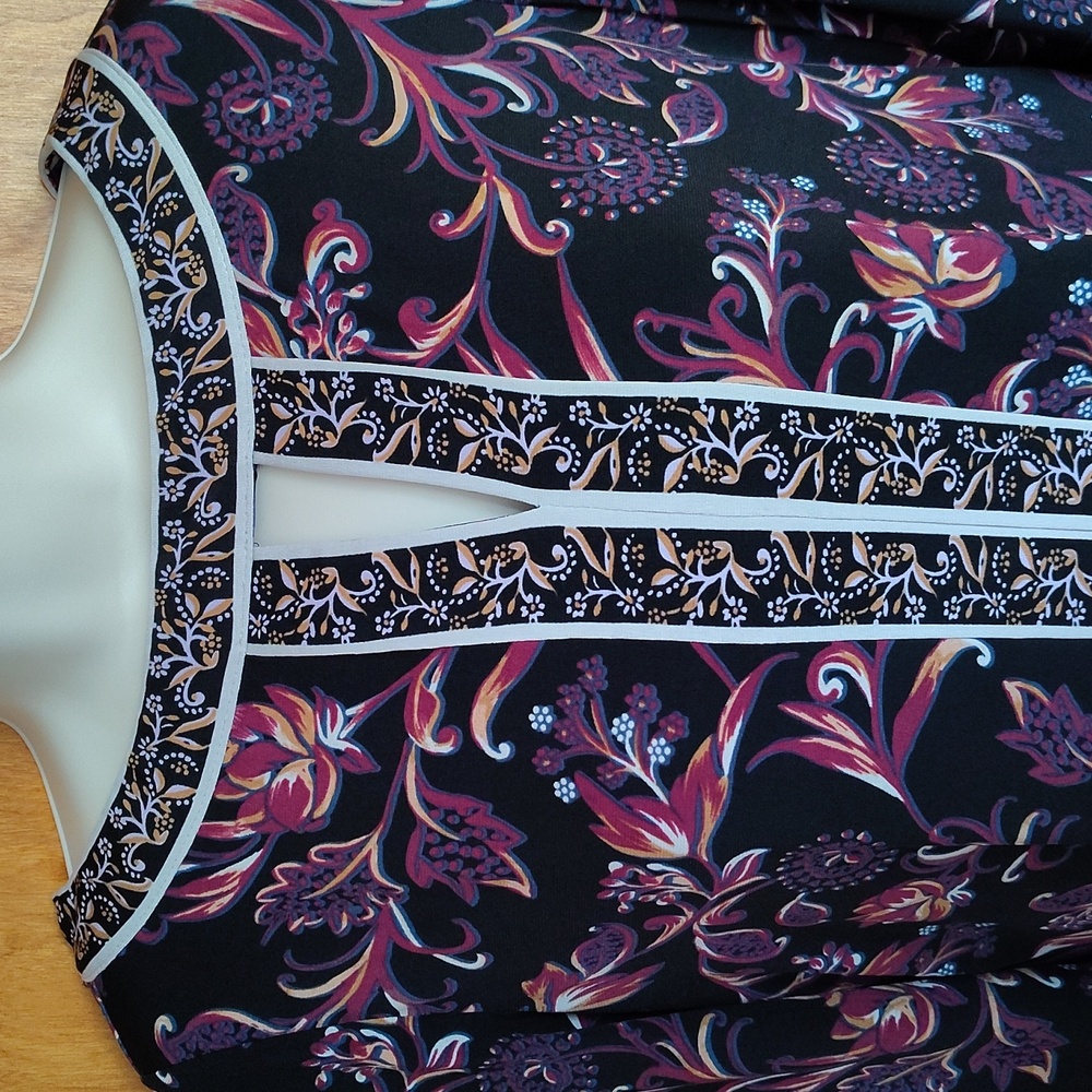 💖 Maggy London Floral Boho Shift Dress. Size 8. Like New! - Picture 6 of 14